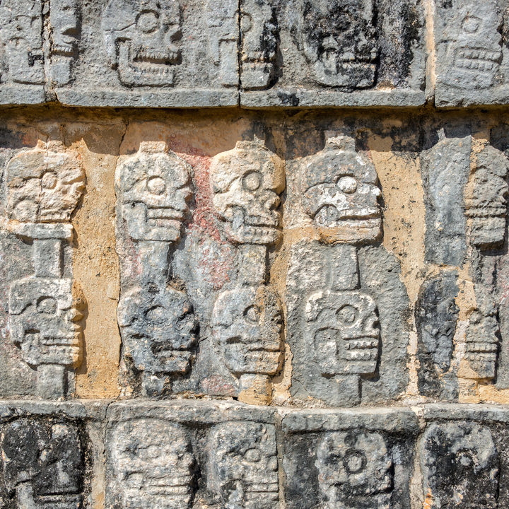 Platform of Skulls at Chichén Itzá.