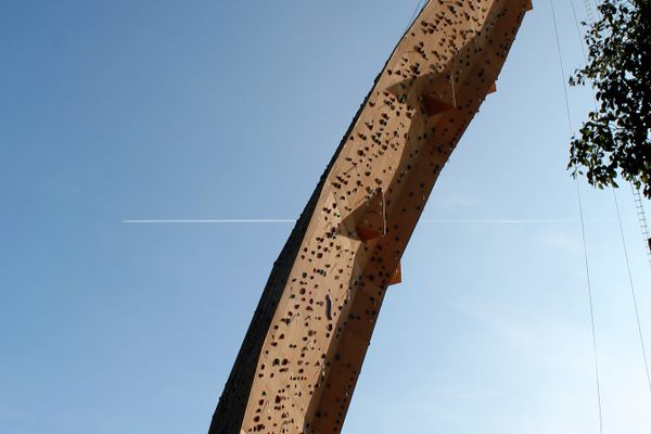 The climbing wall. (Photo: 